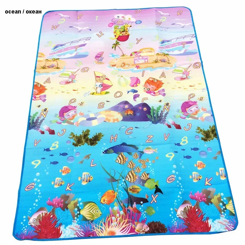 Baby Kruipen Speel Puzzel Mat Kinderen Tapijt Speelgoed Kind Spel Activiteiten Gym Ontwikkelingsmat Buiten Eva Foam Zachte Vloer 180*120*0.3cm 