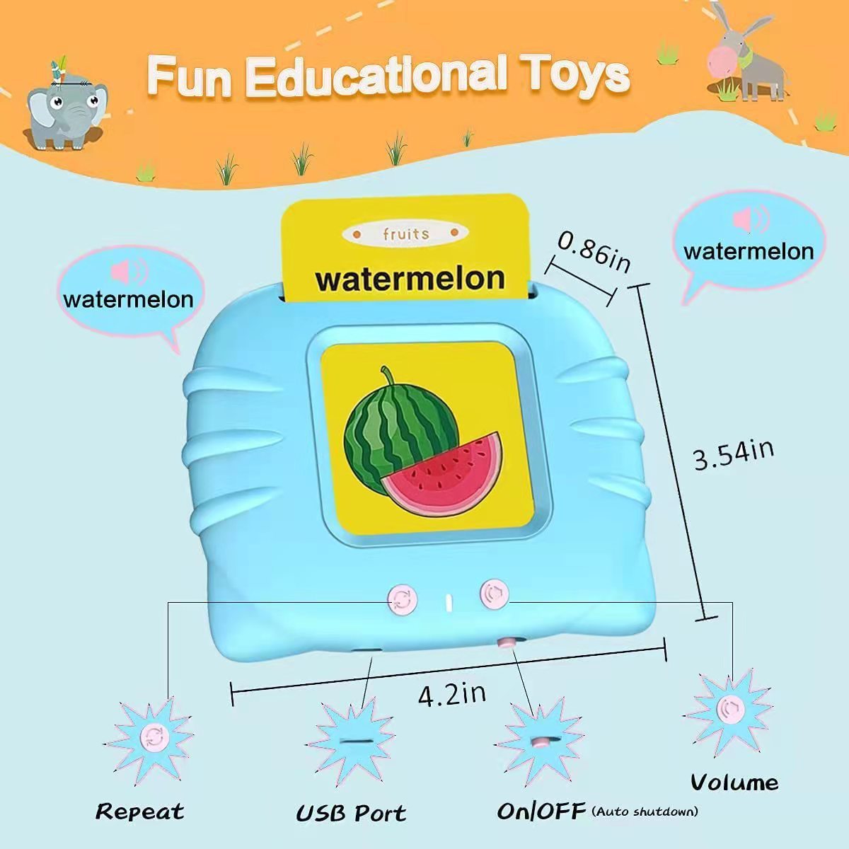 Kinder aufklärende Früherziehung Smart Pure English Card